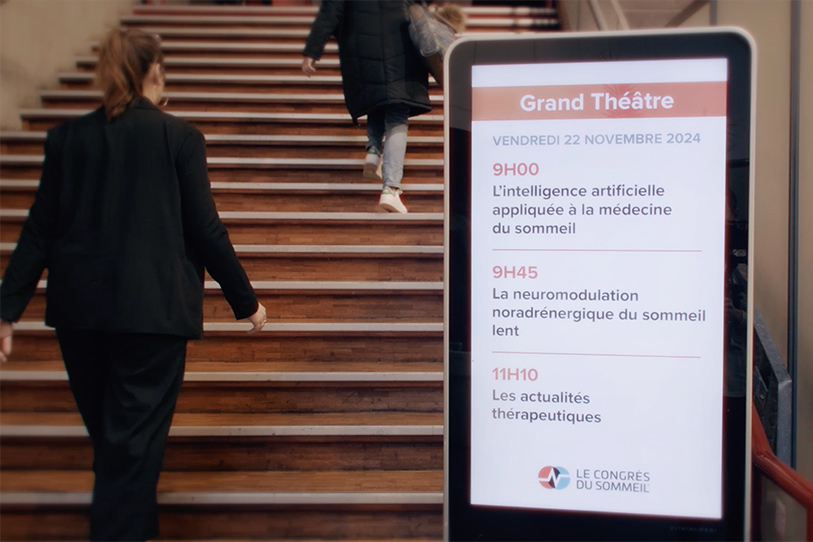 Le congrès du sommeil, communication, logo, identité visuelle, charte graphique, signalétique, programme, Sébastien Ripoll, graphiste, Bordeaux
