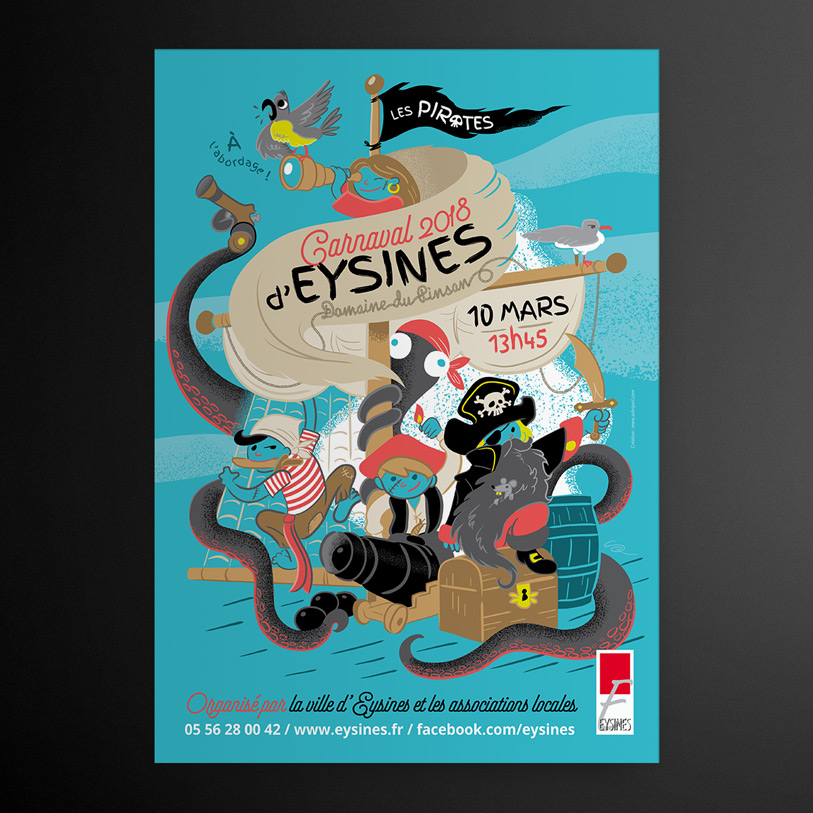 carnaval eysines 2018 - visuel affiche