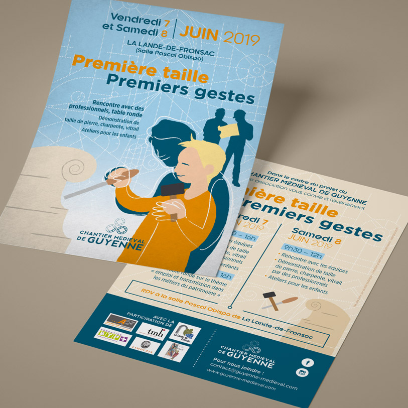 chantier medieval de guyenne - flyer