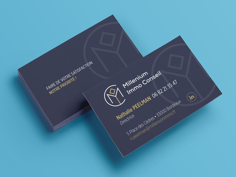 Millenium Immo Conseil - carte de visite